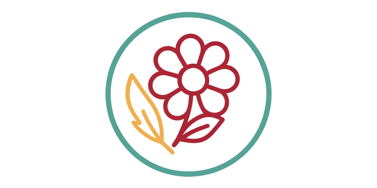 Blumen-Icon mit Feder – liebevolle Unterstützung auch ohne Pflegegrad