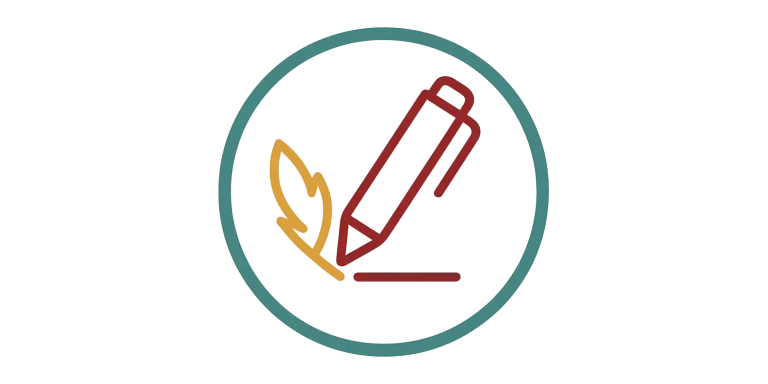 Icon mit Stift und Feder – Kontaktformular zur Seniorenassistenz ausfüllen